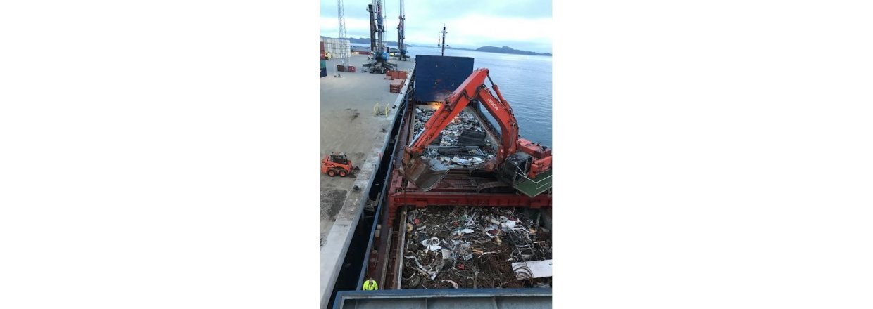 Vellykket frste afhentning af affald med North Viking