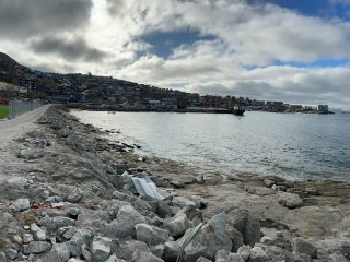 Lastning af affald i Upernavik d. 9. september 2025